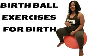 Pregnancy Birth Ball Labor Prep For Easy Delivery  3rd Trimester Symptoms  34 Weeks BUMPDATE [upl. by Sieber]