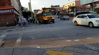 MTA MARYLAND amp Durham School ServiceInternational 1805 On The Light Rail ShutteEutaw amp Saratoga [upl. by Auqeenahs]