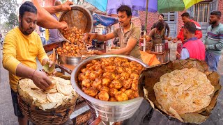 25Rs Only  Highest Selling Dal Puri amp Aloo Soya Curry  500 People Eat Everyday  Street Food [upl. by Dajma239]