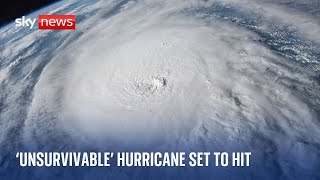 Florida braced for unsurvivable hurricane  Hurricane Milton [upl. by Ellerehs]