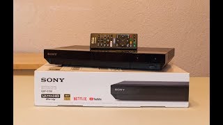 Sony UBP X700 4K Blu Ray Player Unboxing SetUp amp Review [upl. by Enilkcaj]