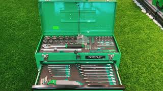 GCAZ114A 114PCS Professional Mechanical Tool Set W3Drawer Tool Chest [upl. by Airehs]