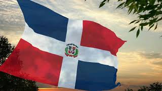 Flag and anthem of Dominican Republic [upl. by Bettine]