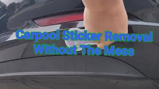 California HOV sticker removal from a Tesla or other electric vehicles [upl. by Packston179]