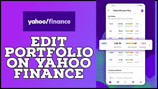 How to Edit Your Portfolio on Yahoo Finance 2023 [upl. by Slater]