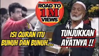 Ahmed Deedat MEMPERMALUKAN Penanya Kristen ini karena menuduh Qur’an mengajarkan Kebencian [upl. by Letnuahc]