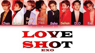 EXO “Love Shot” Sub indo Lirik Color CodedRomInd [upl. by Mendive]