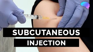 Subcutaneous Injection SC injection  OSCE Guide  UKMLA  CPSA [upl. by Stephan]