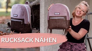 Rucksack nähen mit mini Schnittmuster quotBagpackquot [upl. by Farika]