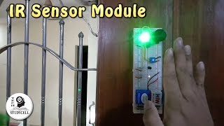 How to make IR Proximity Sensor on Breadboard with LM358  Touchless Door Bell [upl. by Jerz]