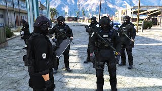 GTA 5  GIGN FACE AUX HOMMES DANGEREUX DU COIN  LSPDFR [upl. by Ynaffi]