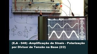 EA  046 Amplificação de Sinais  Polarização por Divisor de Tensão na Base 22 [upl. by Cicely577]