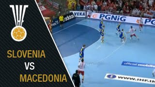 Slovenia vs Macedonia  Eighthfinal  Highlights  24th Mens World Championship Qatar 2015 [upl. by Pedaias913]