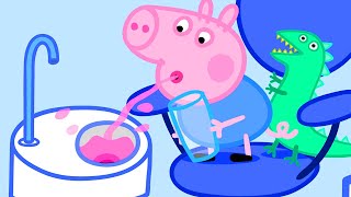 Peppa Pig and George at the Dentist  Peppa Pig Official Family Kids Cartoon [upl. by Alamac222]