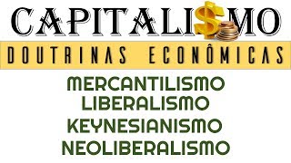 DOUTRINAS ECONÔMICAS Mercantilismo Liberalismo Keynesianismo e Neoliberalismo [upl. by Sair]