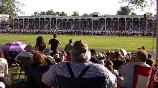 August 2013 Glengarry Highland Games Massed Bands at Maxville Ontario Canada [upl. by Denbrook615]