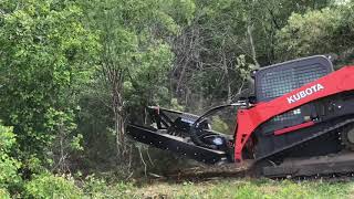 Blue Diamond Severe Duty Brush Cutter for Skid Steer demo by Swift Fox Industries [upl. by Idnac51]