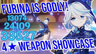 C0 Furina is GODLY 4★ Weapon Showcase  Genshin Impact [upl. by Esir]