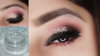 Smokey Glitter Eye Makeup Tutorial  How to apply Glitter on eyes soft glitter eye makeup 2024 Teej [upl. by Allimrac398]