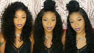 Never Use Lace Glue On Your Lace Frontal Wig  4 Glueless Natural Wig StylesLooks  OMGHERHAIR [upl. by Colvin36]