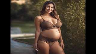 AIGenerated Pregnant Instagram Models Beautiful Curvy and Sexy [upl. by Enilrac]