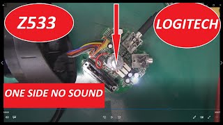 How to fix no sound left channel Z533 Logitech speaker system [upl. by Zenobia]