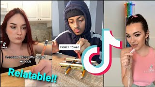 Things we all did as kids  RELATABLE  tiktok compillation [upl. by Otrevire]