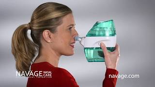 Naväge Nasal Care Flushes Allergens Mucus Dust and Germs [upl. by Cacilia]