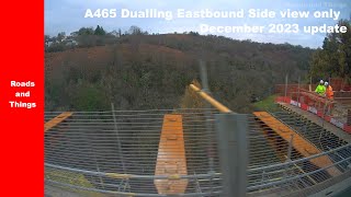 A465 Eastbound • nearside view only •  December 2023 update Wales UK [upl. by Austreng]