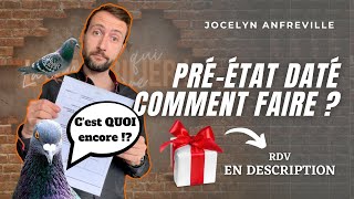 📝 COMMENT FAIRE UN PRÉÉTAT DATÉ [upl. by Emaj]