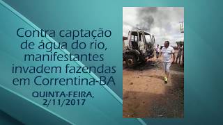 Ribeirinhos desocupam fazendas Igarashi em CorrentinaBA [upl. by Atarman705]