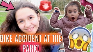 BIKE ACCIDENT AT THE PARK 70 VLOG [upl. by Oderfliw]