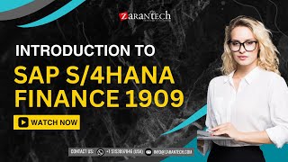 Introduction to SAP S4HANA Finance 1909  ZaranTech [upl. by Noid]