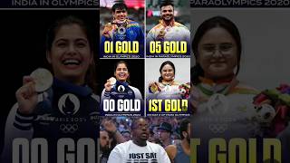 Indias Gold Medal For Olympics🔥 shorts actualdata paraolympic olympics viral trending [upl. by Kandy]