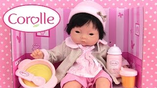 Poupée Corolle Câlin Yang Mon Premier Coffret Repas Vêtements Baby Doll Meal [upl. by Leanora]