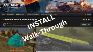 Walk Through Step by Step Install Aslains Modpack wot [upl. by Glavin]