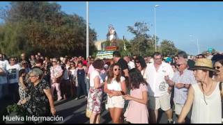 Huelva  Procesión de la Virgen del Carmen en Mazagón [upl. by Aniuqaoj]