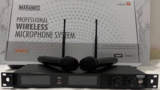 Marands Cordless Microphone UHF Dual Channel [upl. by Ihpen]