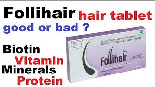 Follihair Tablet product review in tamil  Tamil beauty Corner  Hair care [upl. by Okiam]