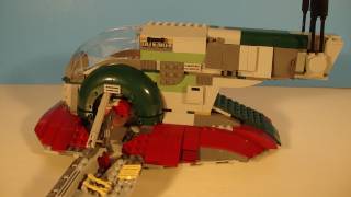 STAR WARS SLAVE1  LEGO BOBA FETT SPACESHIP TOY REVIEW [upl. by Nesnah]