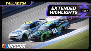 Late race chaos at Talladega  AgPro 300 Extended Highlights  NASCAR Xfinity Series [upl. by Ahtinak]