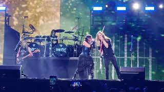 A tout le mondelive  Megadeth ft Cristina Scabbia at AMA music festival 2782023 [upl. by Akaenahs313]