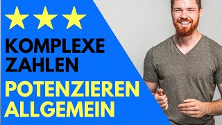 Komplexe Zahlen potenzieren Erweiterung auf beliebige reelle Exponenten Übergang zum Wurzelziehen [upl. by Stav]