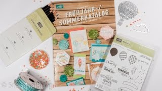 Infotour durch den FrühjahrSommer Katalog von StampinUp® mit Produktvorstellungen [upl. by Ahsienom]