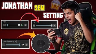 Bgmi best setting  Jonathan sem settings  how to gameplay improvement video [upl. by Labana]