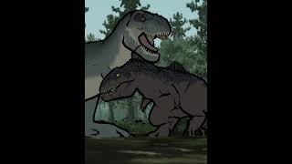 Giganotosaurus vs Vastatosaurus Rex  Animation shorts [upl. by Sehguh]