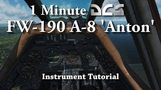 1 Minute DCS  FW190 A8 Anton  Instrument Tutorial [upl. by Lemhaj]