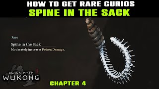 Poison Damage ITEM SPINE IN THE SACK Curios Location Guide  Black Myth Wukong [upl. by Ecerahc17]