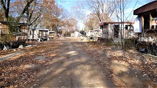 Inside Abandoned TRAILER PARK Community Michigan [upl. by Bret]