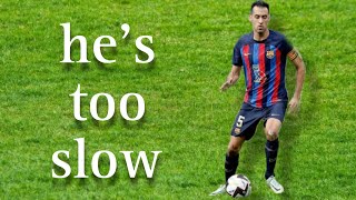 Sergio Busquets dribbles in slow motion [upl. by Edric]